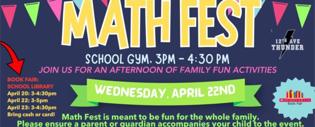 We are excited to invite our school community to our School Math Festival on Wednesday, April 22, from 3:00-4:30 p.m., to join us for an engaging and fun-filled afternoon of [&hellip;]